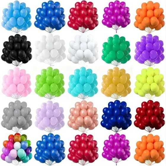 Globos Perlado Latex Inflado Con Gas Helio X40 Unidades