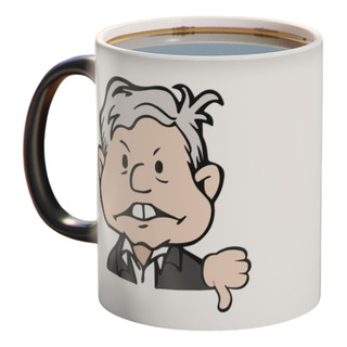 Taza Mágica Amlo Andrés Manuel López Obrador Enojado Feliz Taza Mágica Amlo Andrés Manuel López Obrador Enojado Feliz