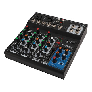 Mezclador Usb De 4 Canales Para Grabación De Ordenador Profe Mezclador Usb De 4 Canales Para Grabación De Ordenador Profe