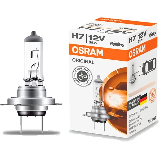 Lâmpada H7 Osram Original 12v 55w Halógena Alemanha