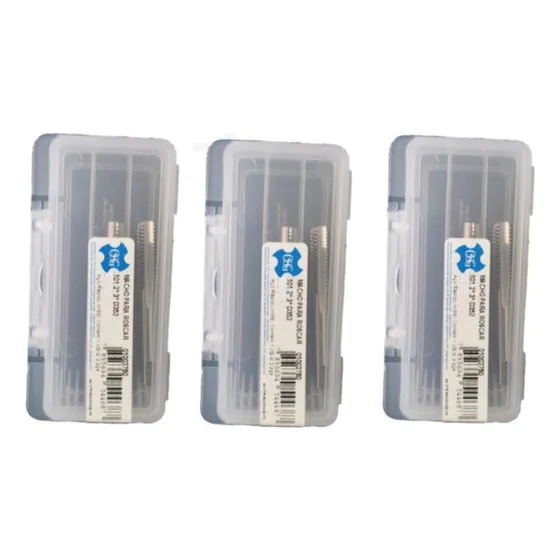 Macho Manual M6 M8 M10 (2,3) - Kit 3 Jogos - Marca Osg 