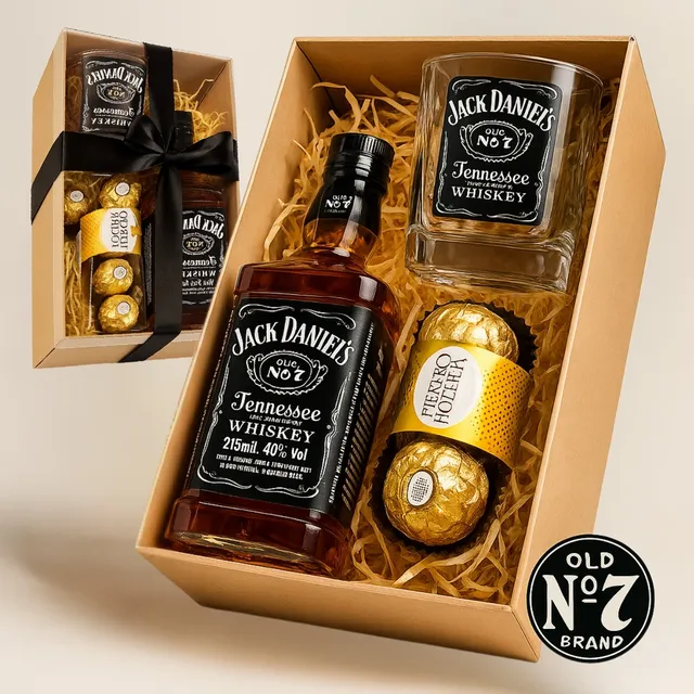 Whisky Jack Daniel's Old No. 7 375ml + Copo E Chocolates
