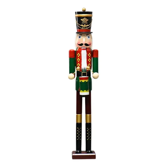 Cascanueces Navideño Con Tambor180 Cm