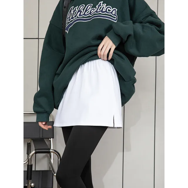 Extensor De Falda Tipo Camiseta En Capas Para Mujer En Veran