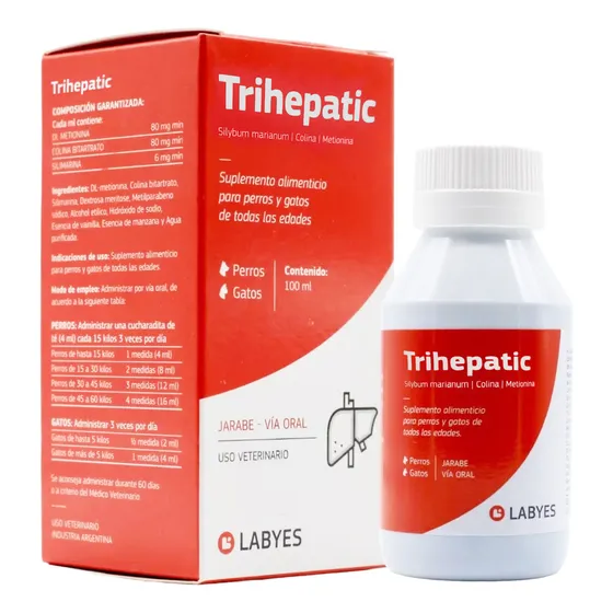 Trihepatic Labyes 100 Ml Protector Hepático Perro Y Gato