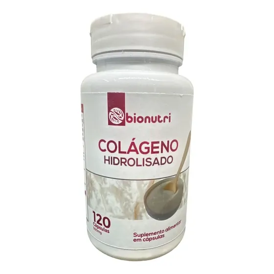 Colágeno Hidrolisado Bionutri 120 Cápsulas 500mg Sin Gluten | Cuotas sin interés