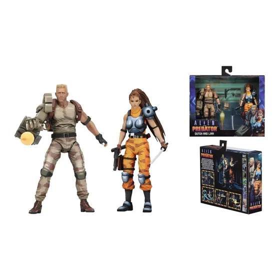 Figura Muñeco Predator Depredador Neca Pack Dutch Lin Neca