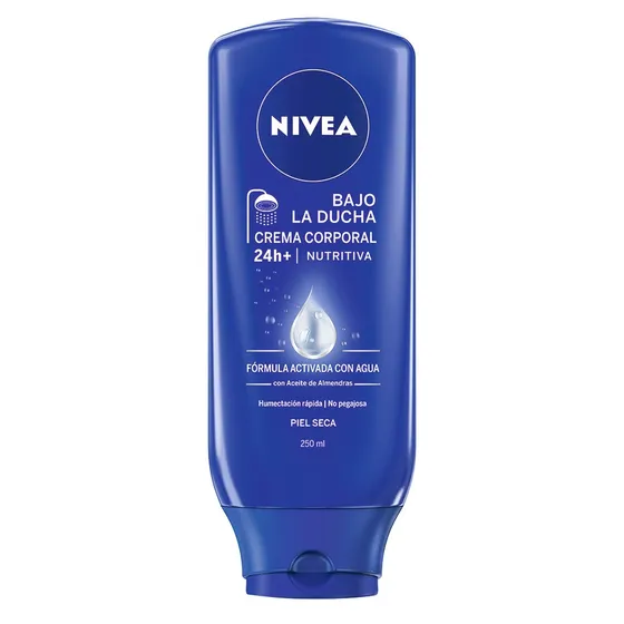 Crema Corporal Nivea Bajo La Ducha Nutritiva 250ml