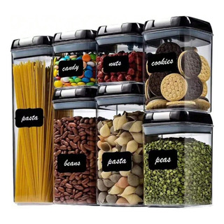 Airtight Food Storage Container - -mcirco 7 Pcs Bpa Free Pla Airtight Food Storage Container - -mcirco 7 Pcs Bpa Free Pla