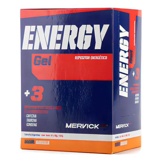 Suplemento En Gel Mervicklab Energy Energetico Sabor Naranja En Caja De 480g