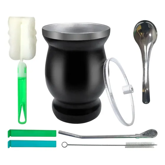 Vaso Mate Y Bombilla