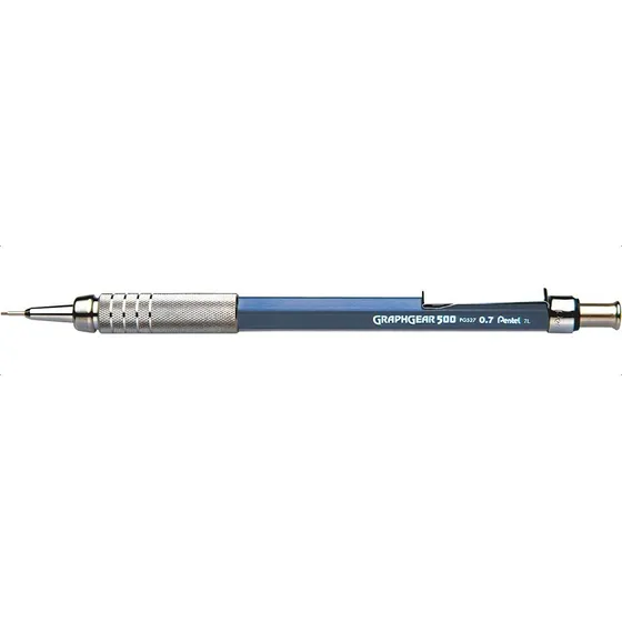 Lápiz mecánico profesional Pentel Graphgear 500 0,3 0,5 0,7 0,9 m, color 0,7 azul