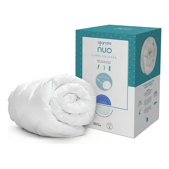 Sognare® Nuo Softy Touch Cubre Colchón Tamaño Individual Tecnología Lavable