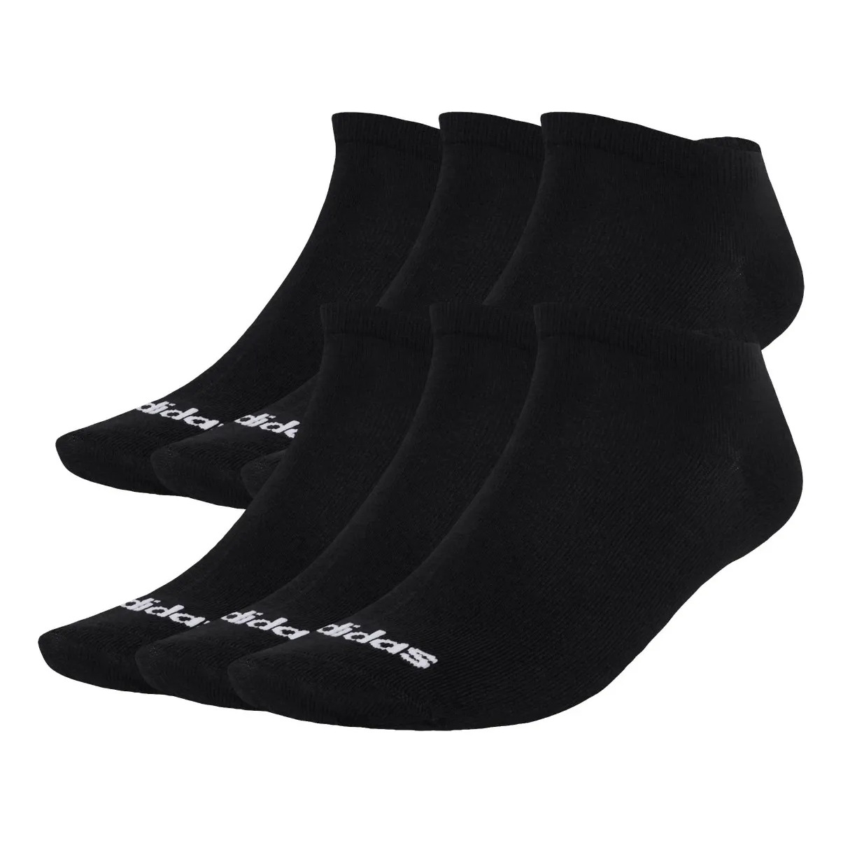 6 Pares De Meias Finas Linear Ballerina adidas Preto Lisa M