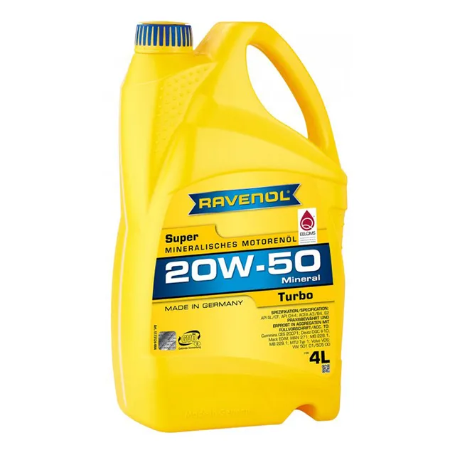 Aceite Ravenol 20w50 4l. Mineral Turbo Extra