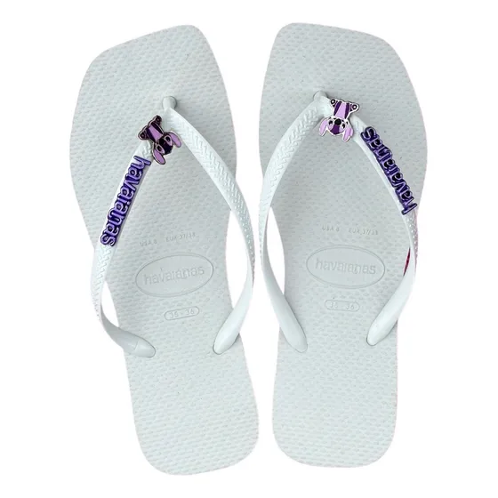 Havaianas Square Escrita Roxo + Stitich