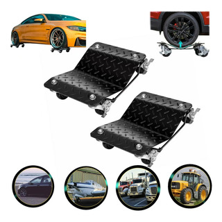 2 Dollies Bases Con Ruedas Para Mover Autos 2 Dollies Bases Con Ruedas Para Mover Autos