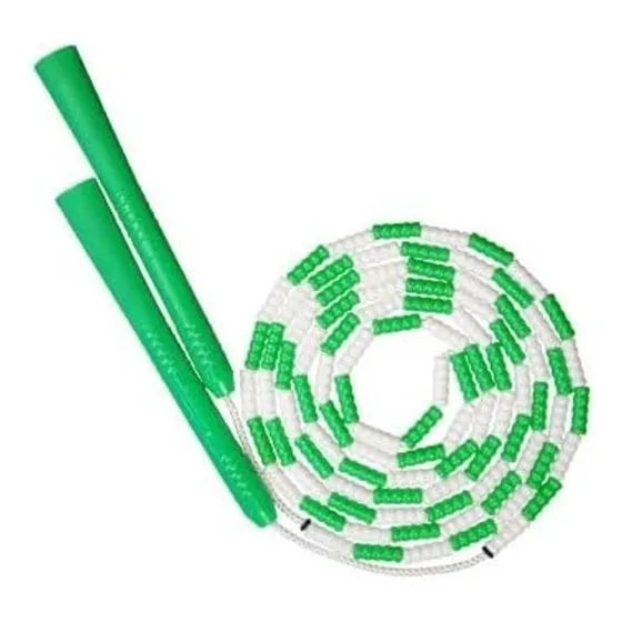 Corda De Pular Segmentada Com Miçangas - Ideal Para Atletas