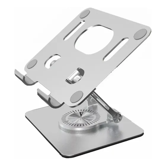 Soporte Para Tablet Ajustable Plegable Giratorio 360 Para Color Plateado Mkdof00146-p055