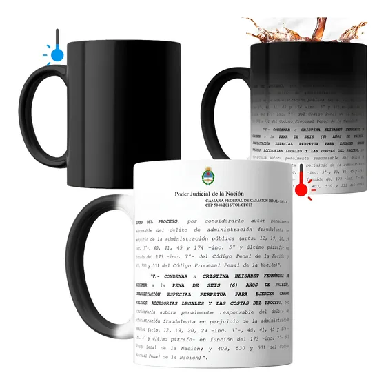 Taza Magica Cristina Kirchner Sentencia Condena Penal Blanco Cristina Kirchner Sentencia Condena Penal