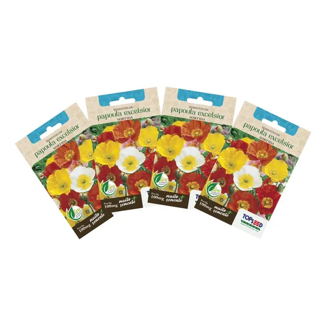 4x Sementes De Papoula Excelsior (sortida) Topseed