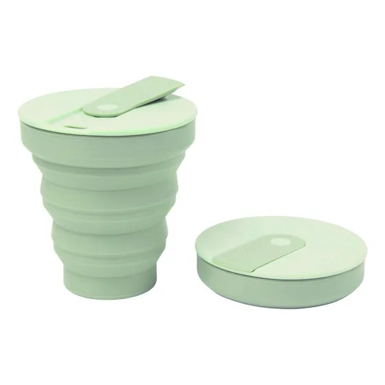 Taza De Café Hunu Plegable Con Tapa - Taza De Silicona Segur