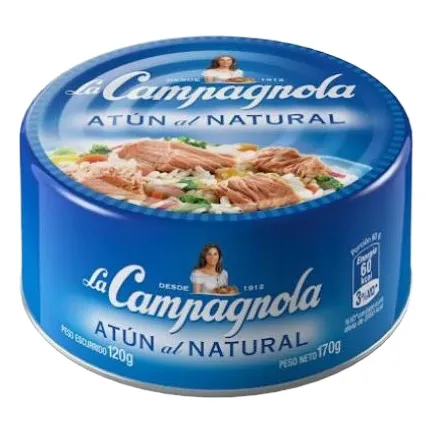 Lomo De Atún Al Natural La Campagnola 170g X 6 Unidades