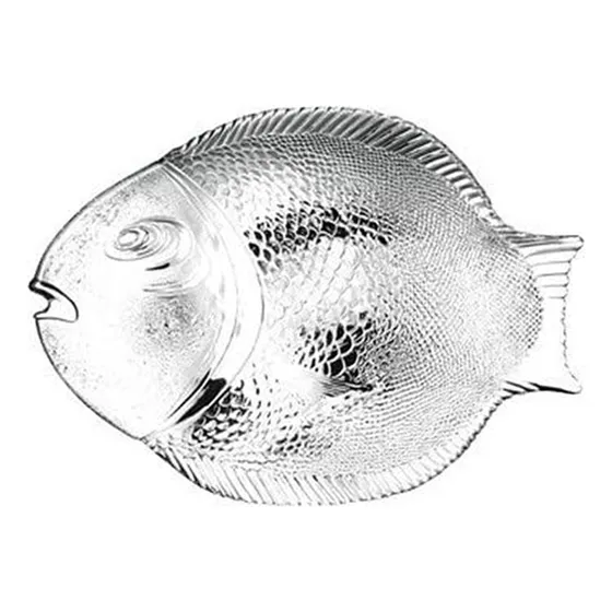 Plato Cristal Transparente Para