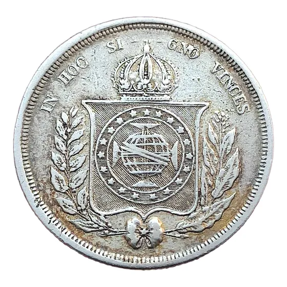 Moeda Anômala De 500 Réis 1862 Peça C/ Solda