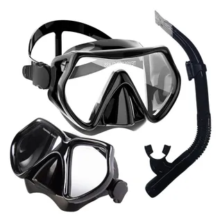 Snorkel Tubo Respirador Supernova E MĂĄscara Dry Silicone Snorkel Tubo Respirador Supernova E MĂĄscara Dry Silicone