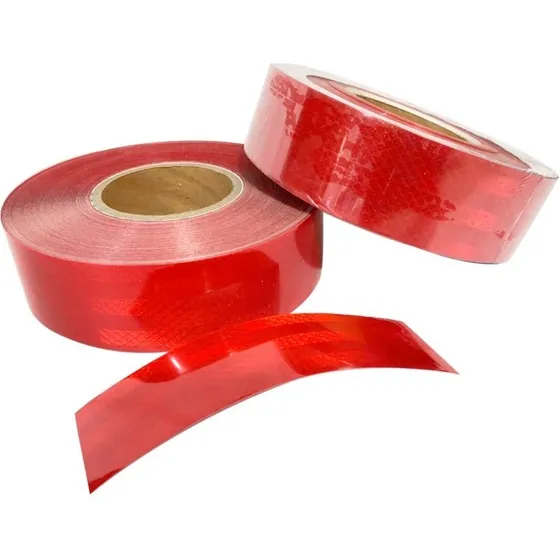 Cinta Reflectante 3m Roja Seguridad X Metro 