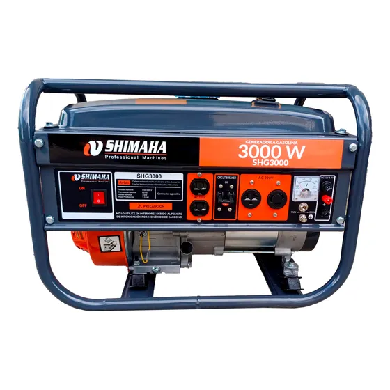 Generador A Gasolina Con Arranque Manual 3kw 4t 7hp Shimaha