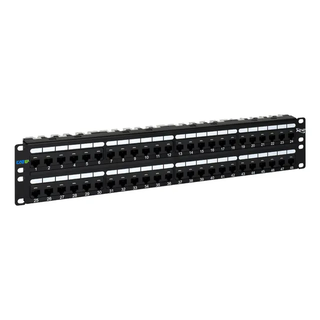 Panel De Conexiones, Cat 6a, 48 Puertos, 2 Rms