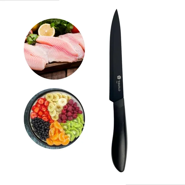 Faca Corte Fino Inox Ergonômica Peixe Carne Frutas