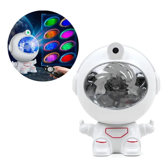 Astronauta Led Proyector Nebulosa Estrella Control Techo Luz