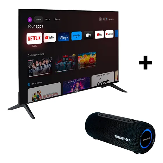 Televisor 43 Pulgadas Smart Google Tv + Parlante Inalambrico