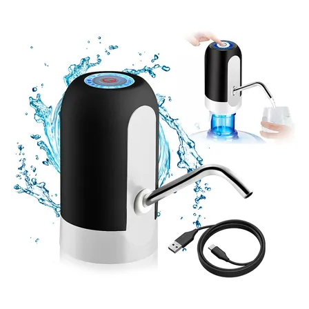 Bebedouro Bomba Elétrica Filtro Para Galão De Água Cor Branco E Preto Marca Rezzet Branco/preto