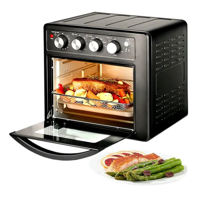 Horno Electrico Tostador Freidor Aire 32l 230° Con Luz You Negro