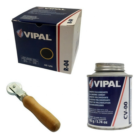 Kit Remendo Reparo Frio R 04 + Cola Cv + Rod 8mm Vipal Kit Remendo Reparo Frio R 04 + Cola Cv + Rod 8mm Vipal