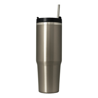 Copo Térmico Inox Grande Com Tampa E Canudo Café Chá Cerveja Copo Térmico Inox Grande Com Tampa E Canudo Café Chá Cerveja