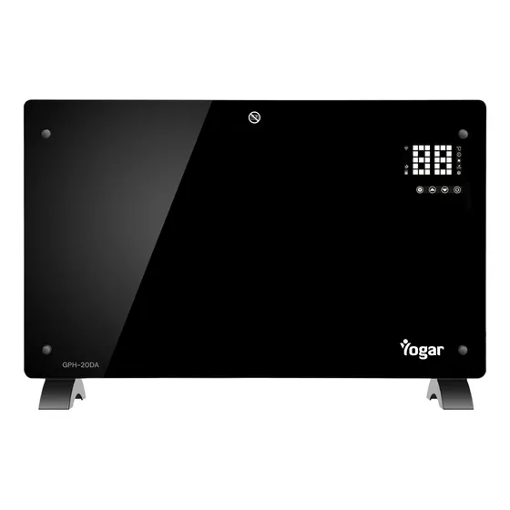 Convector Panel Espejo De Vidrio Templado Wifi 2000w Yogar