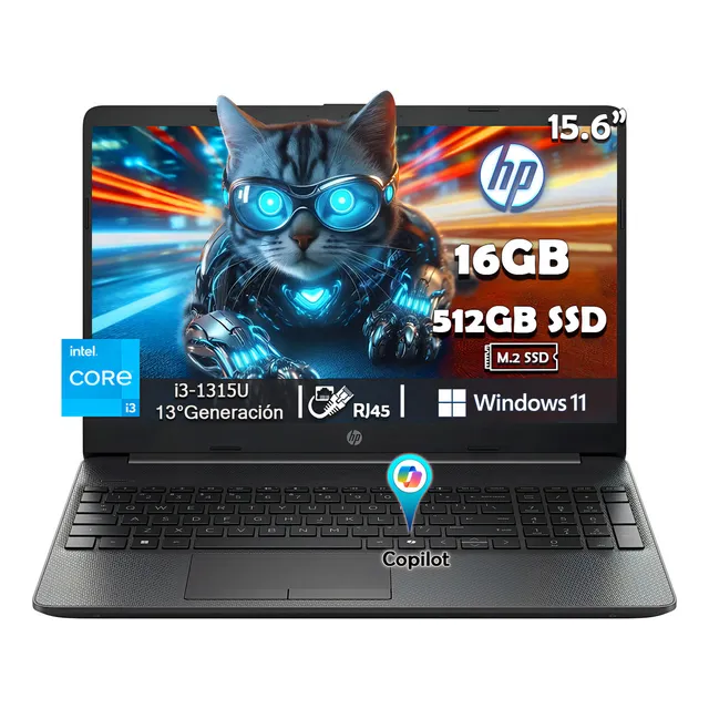 Laptop Hp 250r G9 I3-1315u 13va Gen 512gb Ssd 16gb Ram W11 Full Hd 1920 X 1080 Windows 11 - Excelente (Reacondicionado)