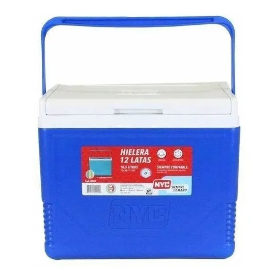 Hielera 11 Qts Nyc 0200 12 Latas 10.5 Litros Color Rojo