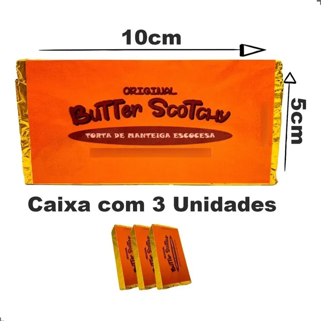 Torta De Manteiga Escocesa Com 3 Unidades