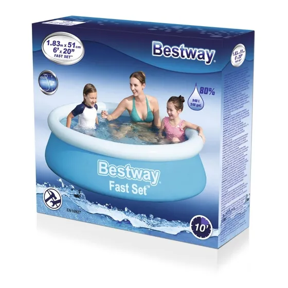 Piscina Redonda Bestway  183x51cm Paredes Reforzadas #bm