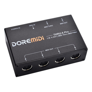 Caja Midi Thru-6 Pro: 1 Entrada Midi En 6 Salidas + Usb Midi Caja Midi Thru-6 Pro: 1 Entrada Midi En 6 Salidas + Usb Midi