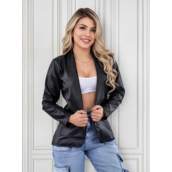 Chaqueta Blaizer Cuerina Para Dama Importada