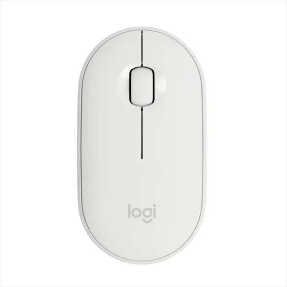 Logitech Pebble M350, Mouse Inalámbrico Moderno - Blanco