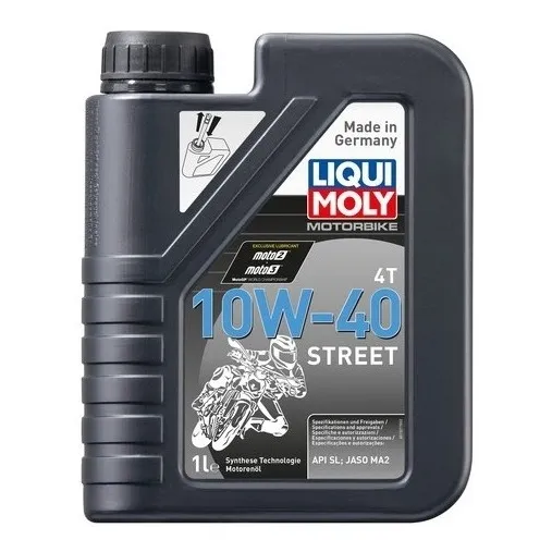 Aceite Moto Liqui Moly 10w40 4t Street Sintetico Hc