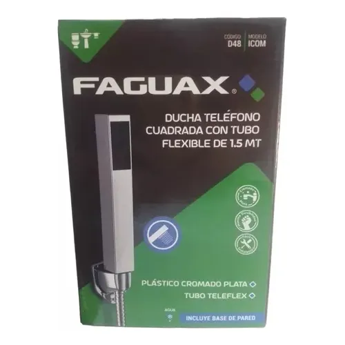 Ducha Teléfono Plástico Cromado Faguax 14636
